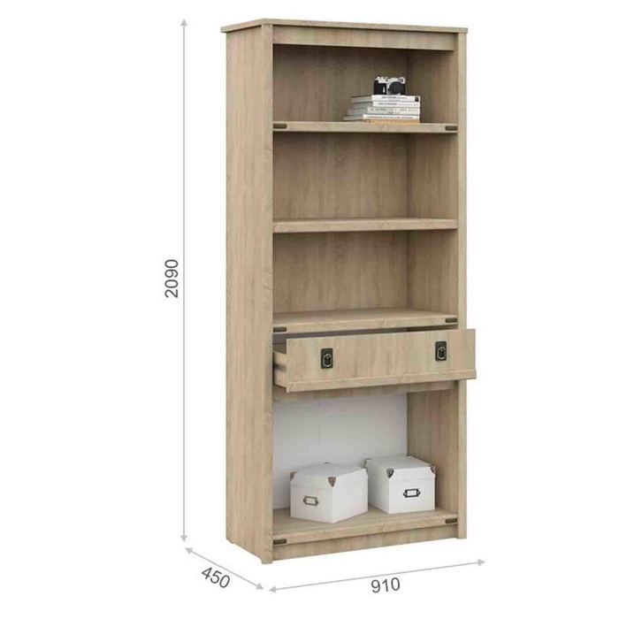 Шкаф «Валенсия», 1 ящик, 4 двери, 91×45×209 см, цвет дуб сонома - фото 1907021637