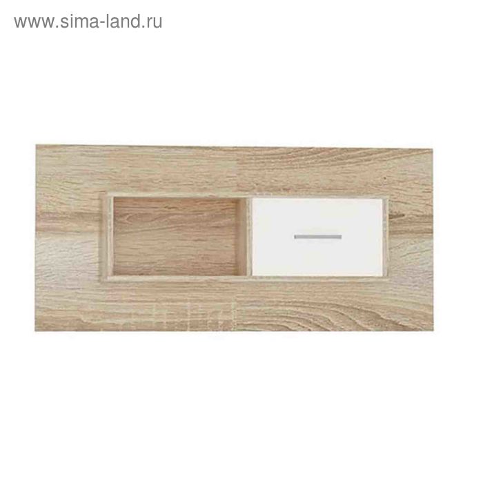 Полка навесная «Стелс», 1 дверь , 1200 × 230 × 550 мм, цвет дуб сонома / белый - Фото 1