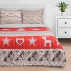 Постельное бельё «Этель» 2 сп Новогодняя вязка 175х215 см, 200х220 см, 50х70 см - 2 шт - Фото 1