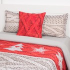 Постельное бельё «Этель» 2 сп Новогодняя вязка 175х215 см, 200х220 см, 50х70 см - 2 шт - Фото 2