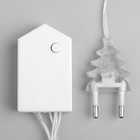 УЦЕНКА Гирлянда «Нить» 5 м, IP20, прозрачная нить, 50 LED, 8 режимов, 220 В, свечение тёплое белое - Фото 4