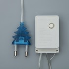 Гирлянда «Нить» 5 м, IP20, прозрачная нить, 50 LED, свечение синее, 8 режимов, 220 В, УЦЕНКА - Фото 3