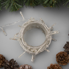 Гирлянда «Нить» 5 м, IP20, прозрачная нить, 50 LED, свечение синее, 8 режимов, 220 В, УЦЕНКА - Фото 5