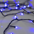 Гирлянда «Нить» 10 м, IP20, тёмная нить, 100 LED, свечение синее, 8 режимов, 220 В, УЦЕНКА - Фото 2