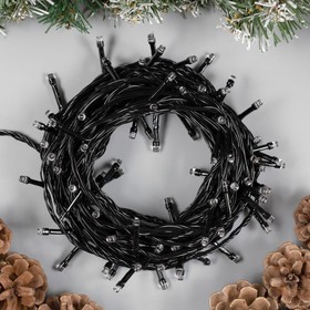 

Гирлянда «Нить» 10 м, IP20, тёмная нить, 100 LED, свечение фиолетовое, 8 режимов, 220 В, УЦЕНКА