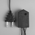 УЦЕНКА Гирлянда «Нить», 10 м, IP20, 100 LED, 220 В, 8 режимов, тёмная нить, свечение фиолетовое - Фото 3