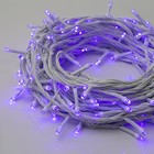 УЦЕНКА Гирлянда «Нить», 20 м, IP20, 200 LED, 220 В, 8 режимов, белая нить, свечение фиолетовое 4539662 - фото 3622643