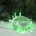 Гирлянда «Нить» 5 м, IP20, белая нить, 50 LED, свечение зелёное, 8 режимов, 220 В, УЦЕНКА - Фото 6