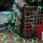 Гирлянда «Нить» 5 м, IP20, белая нить, 50 LED, свечение зелёное, 8 режимов, 220 В, УЦЕНКА - Фото 9