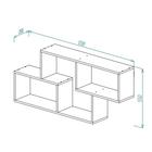 Полка навесная П-15 550х1200х200 Дуб Сонома - фото 27781183