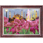 Ткань-схема на габардине для вышивки бисером и крестом «Тюльпаны у Голубой Мечети» - фото 109223219
