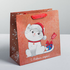 Пакет крафтовый квадратный «Волшебного праздника», 22 × 22 × 11 см - Фото 1