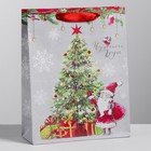 Пакет крафтовый вертикальный «Новогоднего чуда», MS 18 × 23 × 8 см - Фото 1