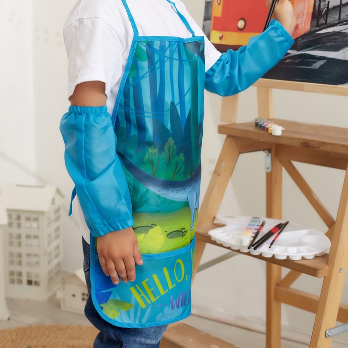 Фартук детский с нарукавниками «Этель. Джунгли», 49×39 см