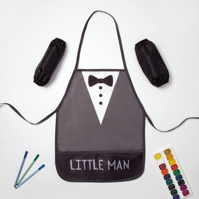 Фартук детский с нарукавниками «Этель» Little man, 49×39 см