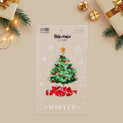 Наклейки на телефон Winter, 8 х 14 см