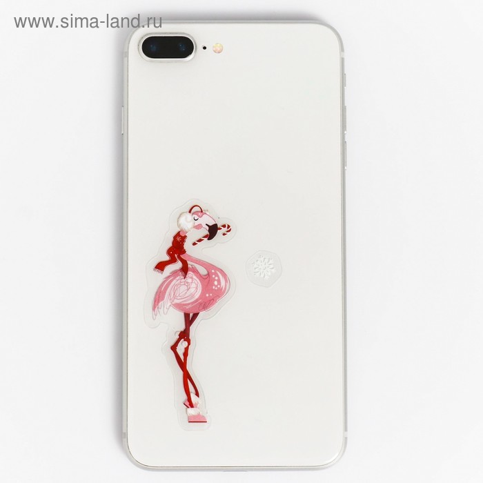 Наклейки на телефон «Розовый фламинго», 8 × 14 см - Фото 1