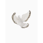 Ёлочные игрушки 2 шт. «Зимнее волшебство. Птица» пластик, 12×12 см, бело-золотой - Фото 4