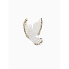 Ёлочные игрушки 2 шт. «Зимнее волшебство. Птица» пластик, 12×12 см, бело-золотой - Фото 5