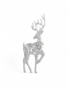 Ёлочные игрушки 2 шт. «Зимнее волшебство. Грациозный олень» пластик, 9×12 см, белый - Фото 5