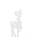 Ёлочные игрушки 2 шт. «Зимнее волшебство. Грациозный олень» пластик, 9×12 см, белый - Фото 6