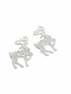 Ёлочные игрушки 2 шт. «Зимнее волшебство. Грациозный олень» пластик, 9×12 см, белый - Фото 7