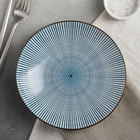 Тарелка керамическая Доляна «Мерцание», d=19,5 см, цвет синий - фото 8852453