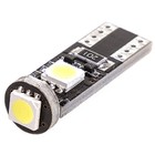 Лампа светодиодная Skyway T10 (W5W), 12 В, 3 SMD диода, 1 конт, обманка, биполярная 4538249 - фото 314943499