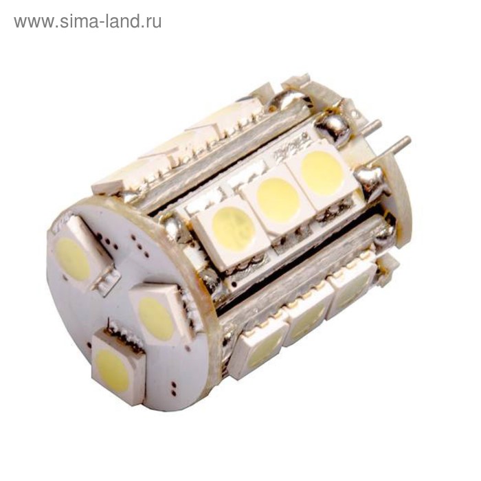 Лампа светодиодная Skyway T4 (R10W), 12 В, 18 SMD диодов, min1, S08201209 - Фото 1