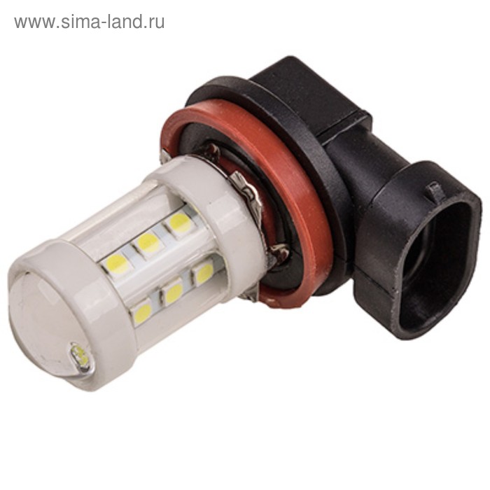 Лампа светодиодная Skyway H11, 12-24 В, 18 SMD с цоколем, 2 шт, S08202035 - Фото 1