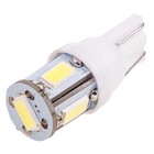 Лампа светодиодная Skyway T10 (W5W), 12 В, 5 SMD, без цоколя, 2 шт, S08201343 4538402 - фото 314943516