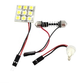 Панель светодиодная, 12В 9 SMD диодов, 25*23 мм, Skyway,, S03301014 4538453