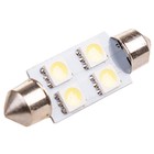 Лампа светодиодная Skyway T11 (C5W), 12 В, 4 SMD, c цоколем, 2 шт, S08201353 4538426 - фото 313261658