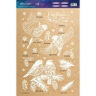 Наклейки на окна многоразовые «С Новым годом», снегири, 33×50 см - Фото 4