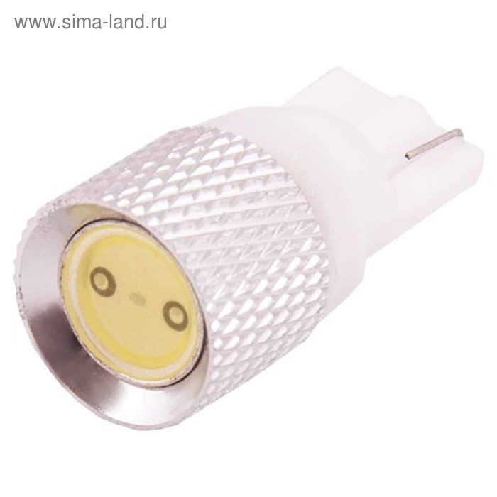 Лампа светодиодная Skyway T10 (W5W), 12 В, 1 SMD диод, EXTRA LIGHT, без цоколя, радиатор - Фото 1