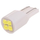 Лампа светодиодная Skyway T10 (W5W), 12 В, 4 SMD диода, без цоколя, S08201372 4538258 - фото 8852827