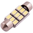 Лампа светодиодная Skyway T11 (C5W), 12 В, обманка, 9 SMD, с цоколем, S08201151 4538289 - фото 3725556