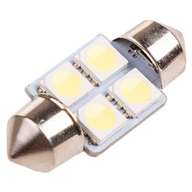 

Лампа светодиодная Skyway T11 (C5W), 12 В, 4 SMD, c цоколем, 2 шт, S08201352