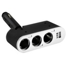 Разветвитель прикуривателя 3 гнезда + USB Skyway черный, предох. 5А, USB 1A S02301006, S02301006 - фото 298212852