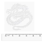 Шильдик металлопластик SW "Дракон", наклейка, 40*50 мм , SNO.171 - фото 109835452