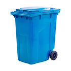 Мусорный контейнер на 2-x колесах с крышкой 360 л синий - фото 298212980
