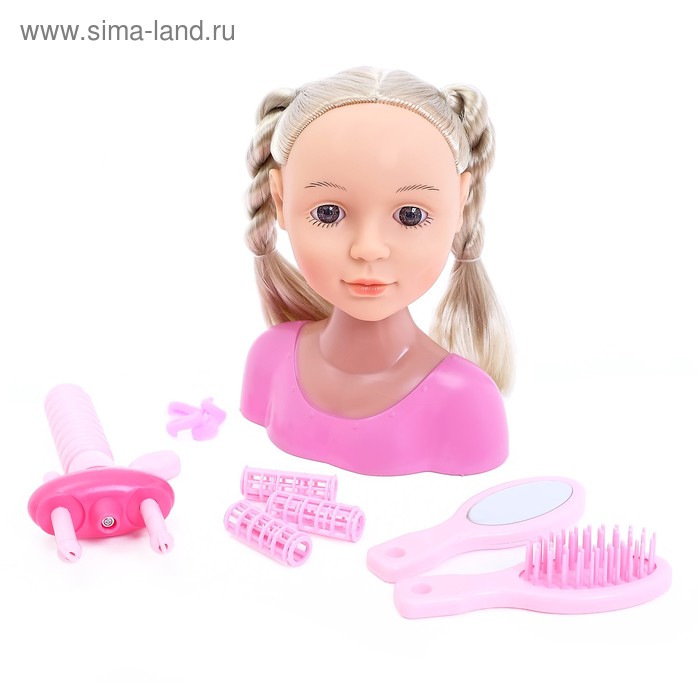 Кукла-манекен для создания причёсок «Нана» с аксессуарами - Фото 1