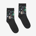 Носки женские «Сказочный лес» цвет серый, размер 23-25 - фото 34986870