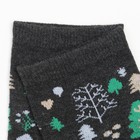 Носки женские «Сказочный лес» цвет серый, размер 23-25 - фото 34986871