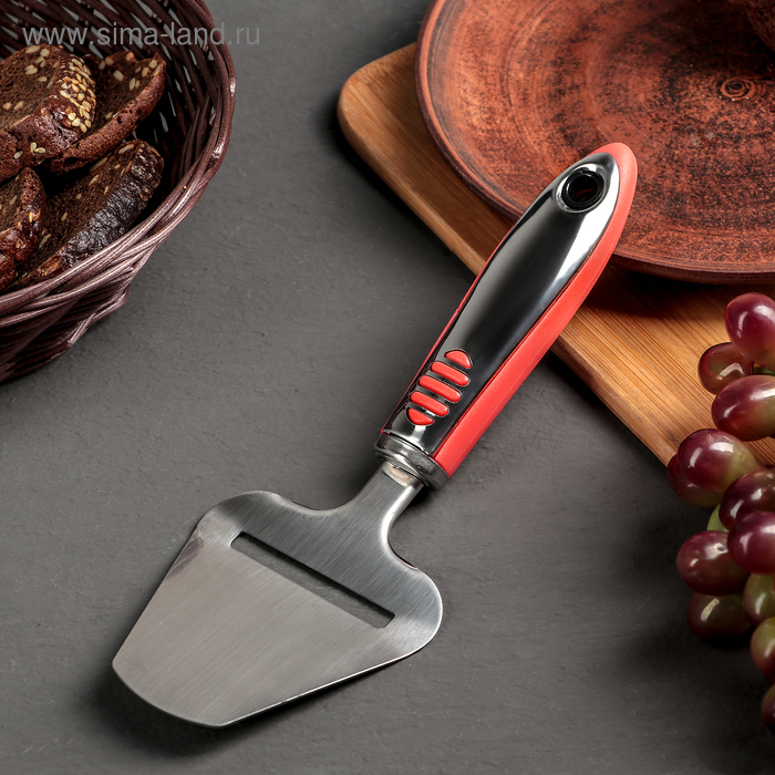 Нож-лопатка для сыра Доляна «Иннарио», 23 см, цвет розовый - Фото 1