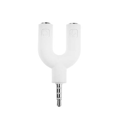 Разветвитель LuazON, Jack 3.5 мм - 2xJack 3.5 мм, для микро и наушников, МИКС