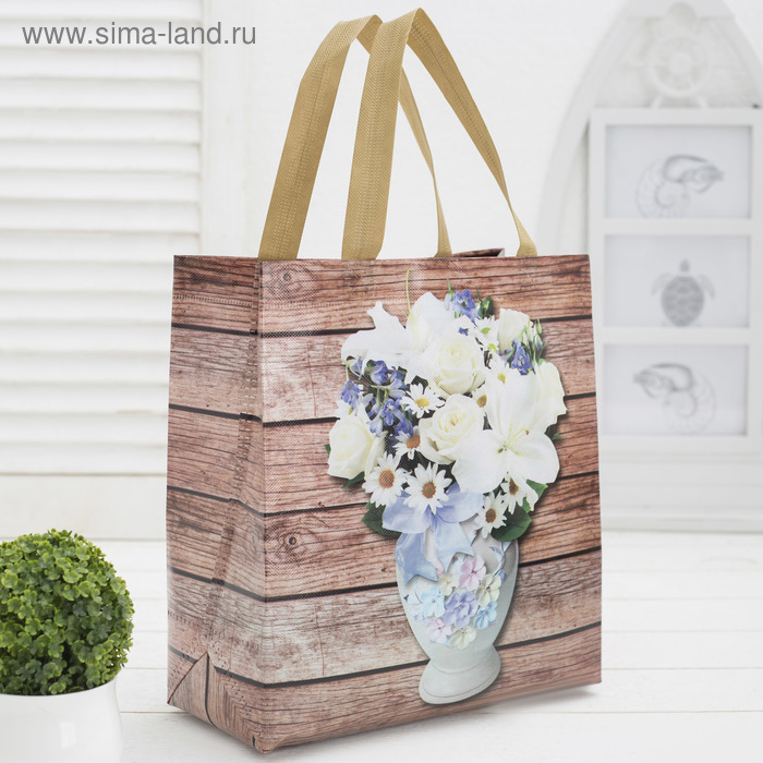 Сумки хозяйственная, отдел без молнии, цвет коричневый - Фото 1