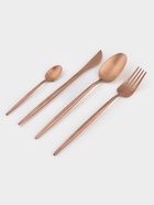 Набор столовых приборов из нержавеющей стали Magistro «Оску базис», 4 предмета, цвет бронзовый - Фото 2