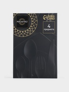 Набор столовых приборов из нержавеющей стали Magistro «Оску базис», 4 предмета, цвет бронзовый - Фото 5