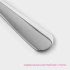 Вилка столовая из нержавеющей стали Доляна «Таун», h=20.5 см, толщина 2 мм, цвет серебряный - Фото 2